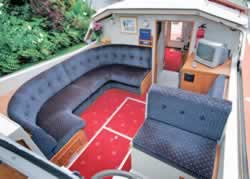 Interior image of boat